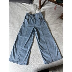 Roswear Jeans Womens High Rise Wide Leg Denim Blue size Small